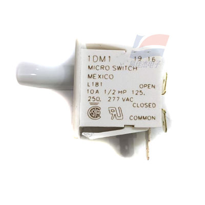 YJJ 1DM1 Microswitch Basis/Snelwerkende Schakelaar 10A 277VAC Zuiger Enkelpolig Wisselcontact